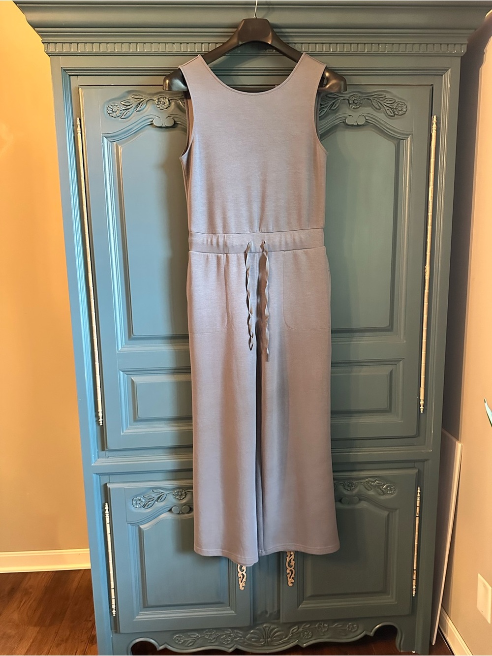 Women’s Sleeveless Light gray Knit Jumpsuit